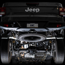 AWE Tread Edition Catback Dual Exhaust for Jeep JT 3.6L - Diamond Black Tips (2020-2021 Jeep Gladiator) - 3015-33101