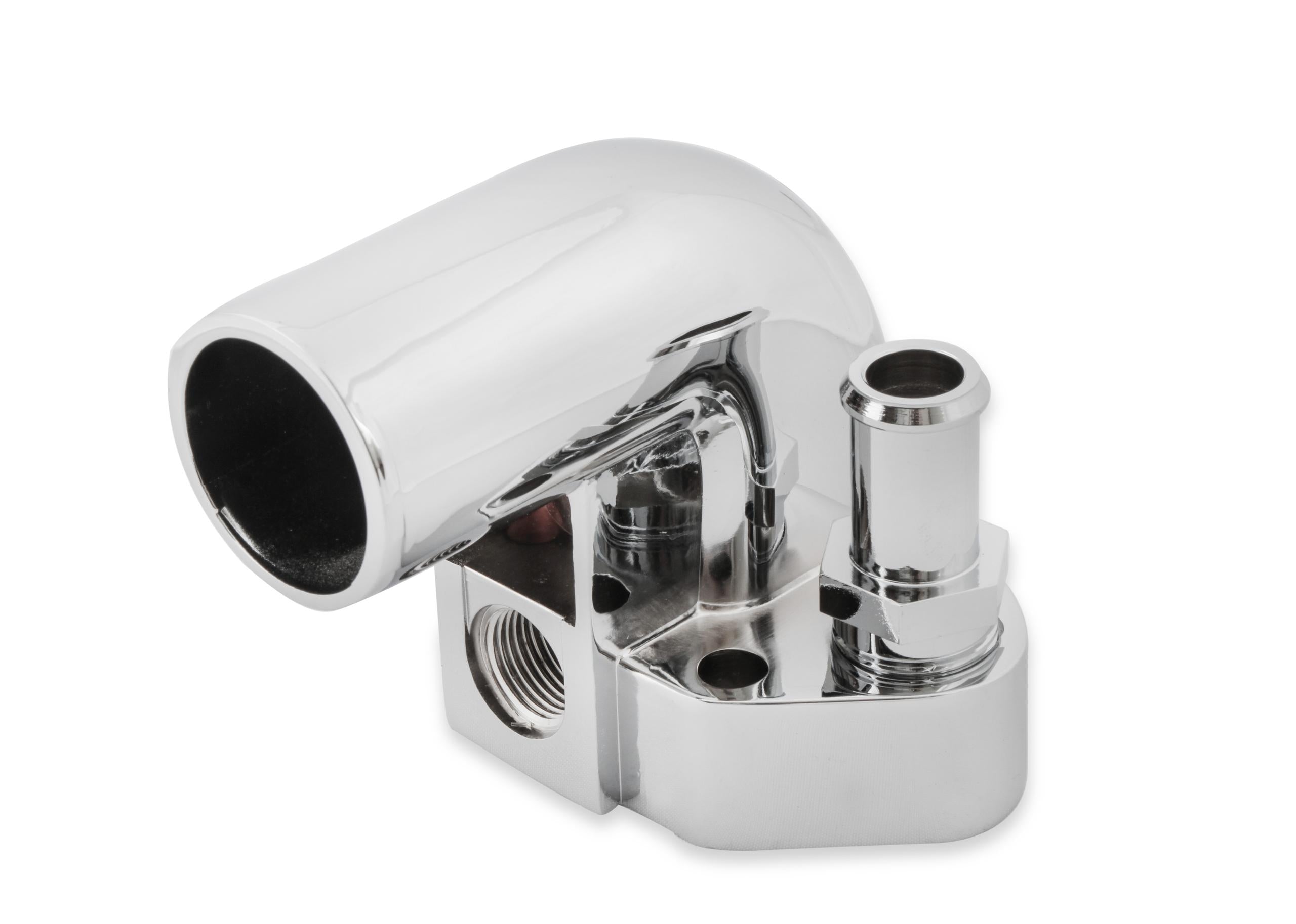 Mr. Gasket Water Neck - Chrome.  - 9713