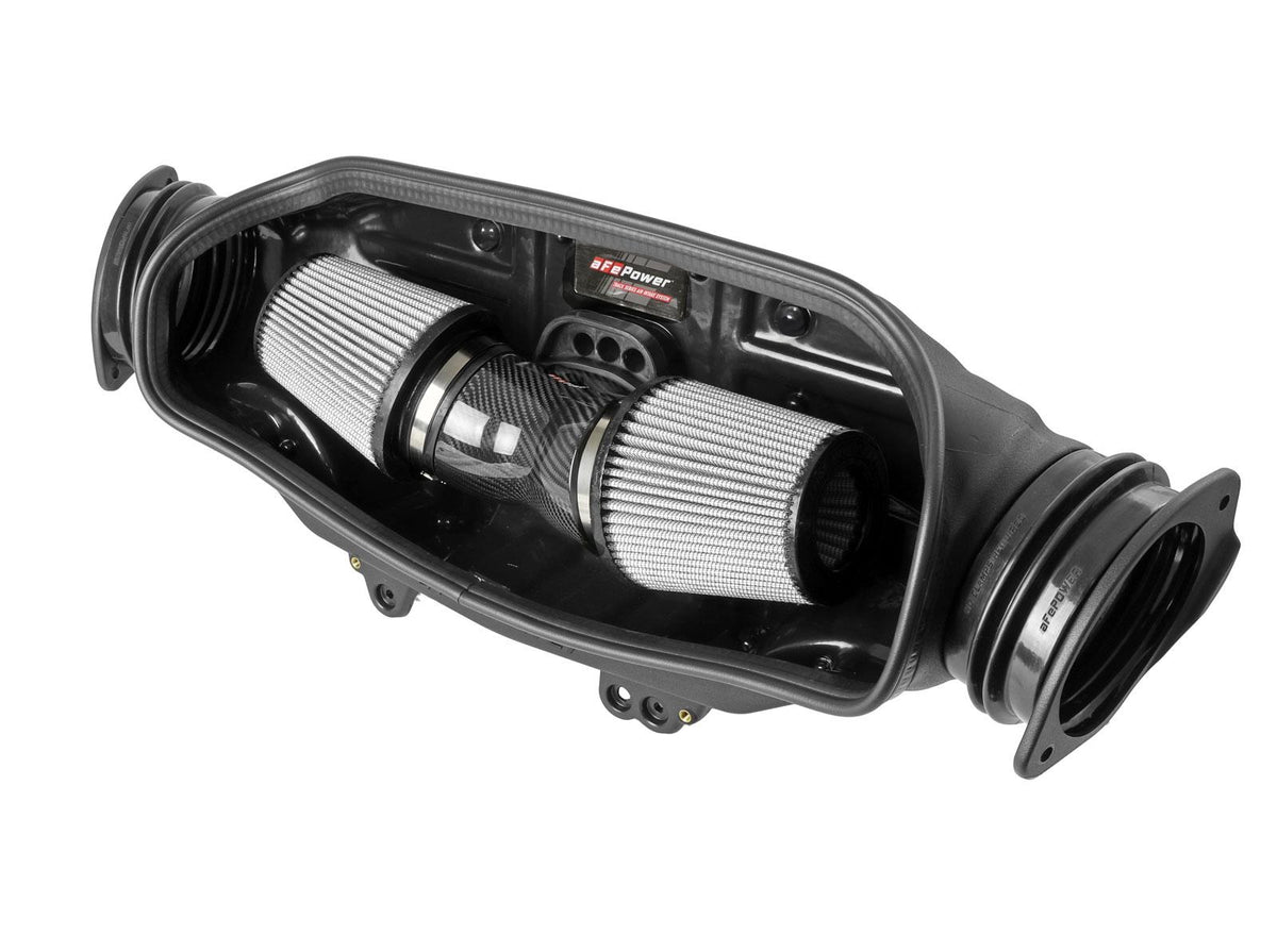 AFE Track Series Stage-2 Carbon Fiber Intake System w/ Pro DRY S Media (Chevrolet Corvette (C8) 2020 V8-6.2L) - 57-10013D
