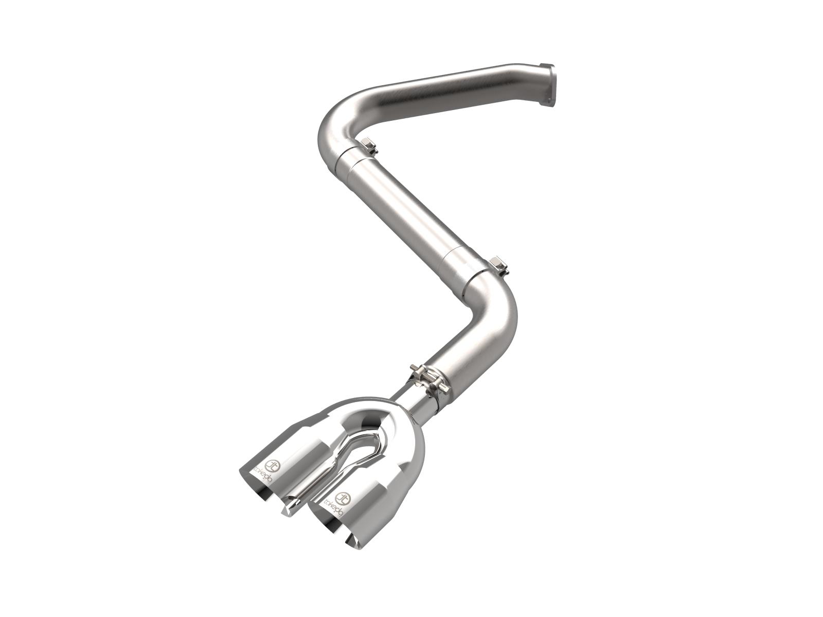 AFE Takeda 3 IN 304 Stainless Steel Axle-Back Exhaust w/ Polished Tips (2021-2025 Elantra N Line) - 49-37045-P
