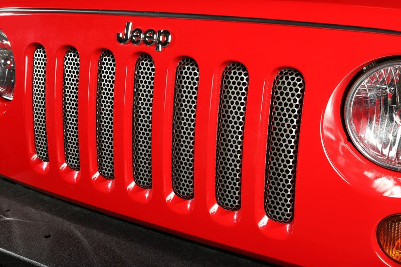 Rugged Ridge Grille Insert Satin Stainless Steel; 07-18 Jeep Wrangler Jk - 11401.22
