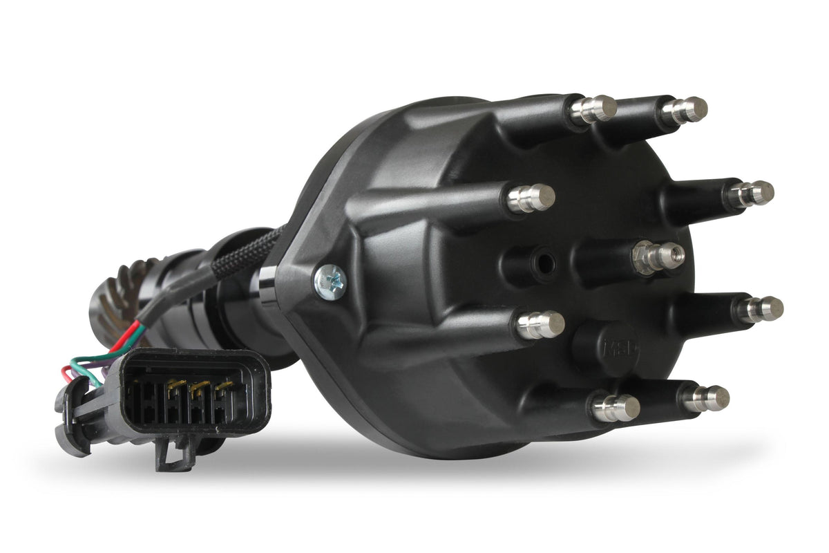 Holley Dual Sync Oldsmobile Distributor, Black.  - 565-206BK