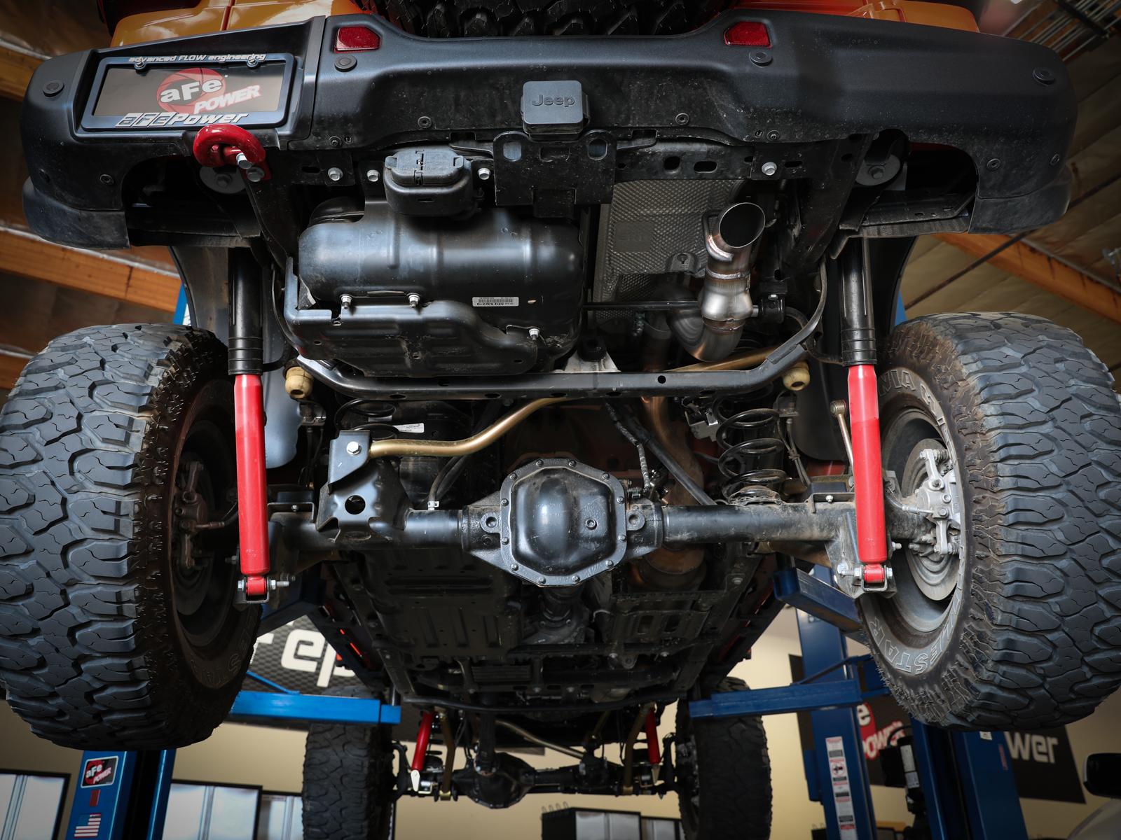 AFE Large Bore-HD 3 IN 304 Stainless Steel DPF-Back Hi-Tuck Exhaust System (Jeep Wrangler (JL) 2020 V6-3.0L (td)) - 49-38091