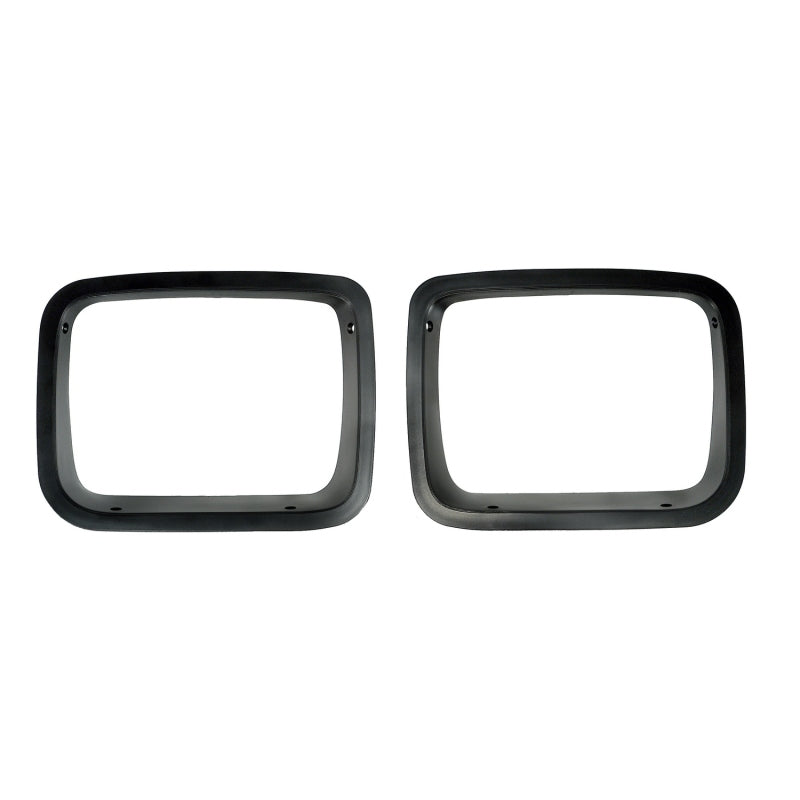 Rugged Ridge Headlight Bezel Kit Black; 87-95 Jeep Wrangler Yj - 12419.24