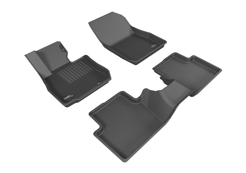 3D MAXpider 2016-2019 Mazda CX-3 Kagu 1st & 2nd Row Floormats - Black