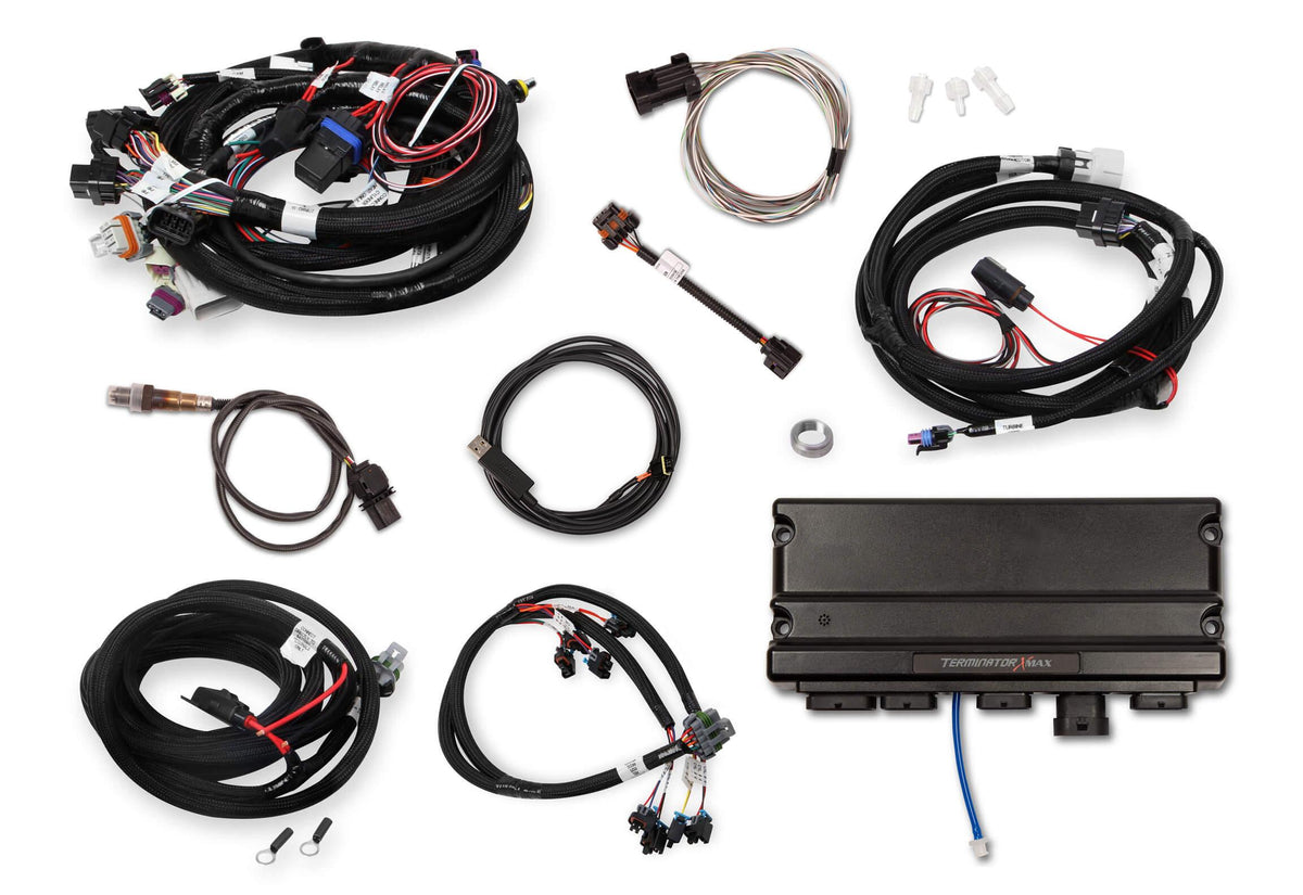 Holley Terminator X Max 24x /1x Multec 2 LS MPFI Kit with Transmission Control - Without 3.5" Handheld.  - 550-917T