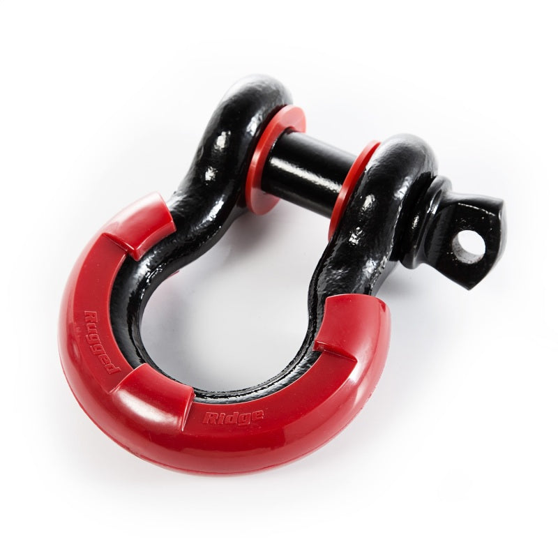 Rugged Ridge D-Ring Shackle Isolator Kit Red Pair 7/8 Inch - 11235.41