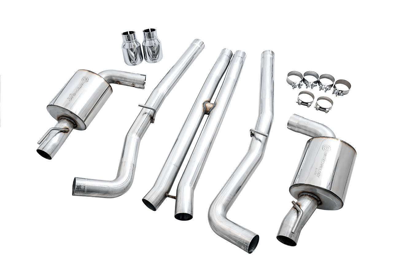 AWE 3020-32056 AWE Touring Edition Exhaust - Non-Resonated, Silver Tips (2015-2020 Dodge Charger 6.4L / 6.2L SC)