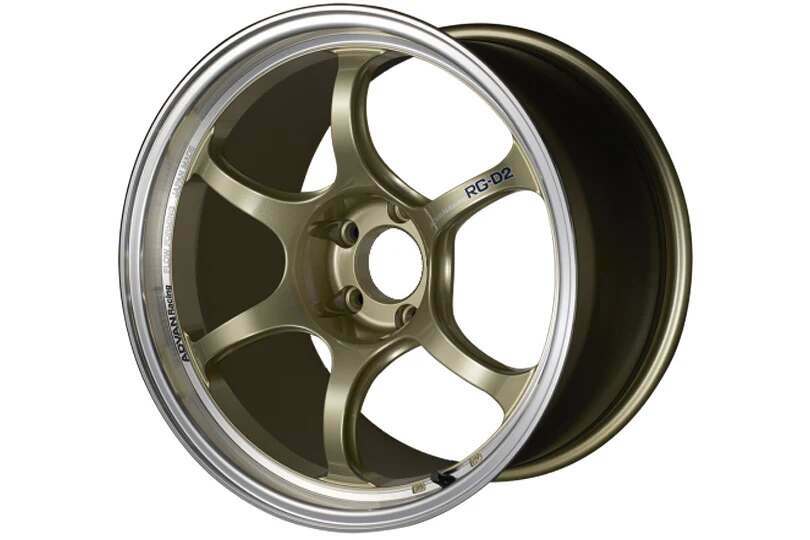 ADVAN RACING RG-D2 16X7.0 +48 4-100 MACHINING & CHAMPAGNE GOLD - YAT6E48ACG