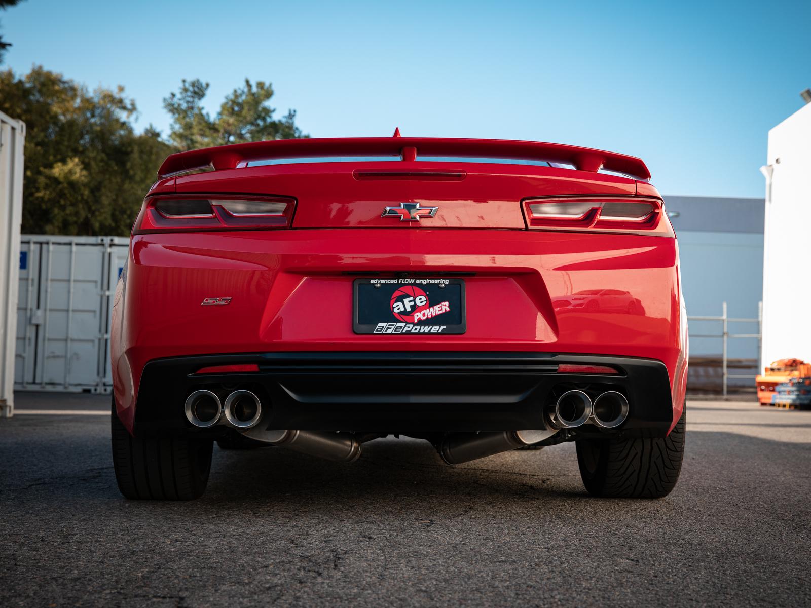 AFE MACH Force-Xp 2-1/2 IN 409 Stainless Steel Axle-Back Exhaust System Polished (Chevrolet Camaro SS 16-24 V8-6.2L) - 49-44119-P