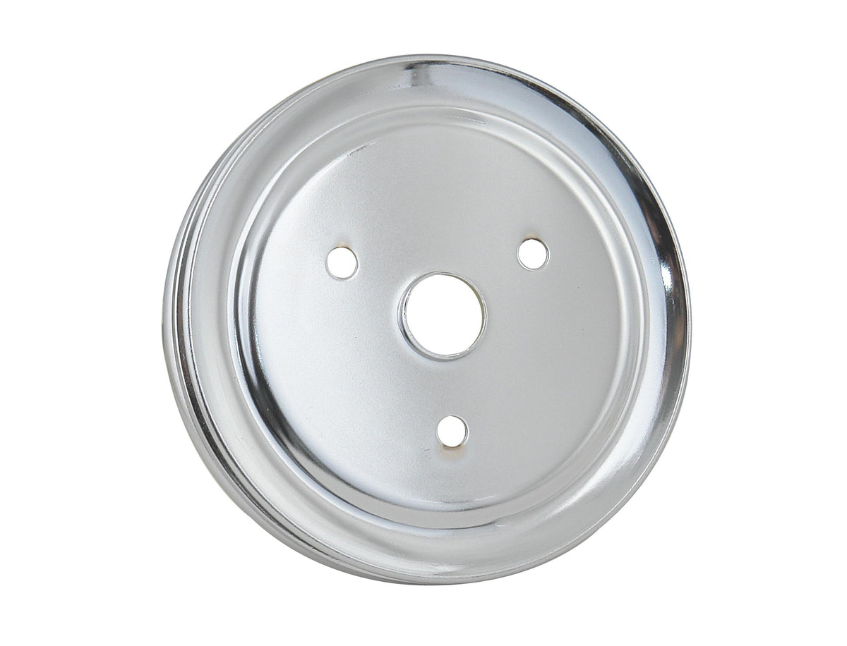 Mr. Gasket Crankshaft Pulley - Chrome - Double Groove.  - 4973