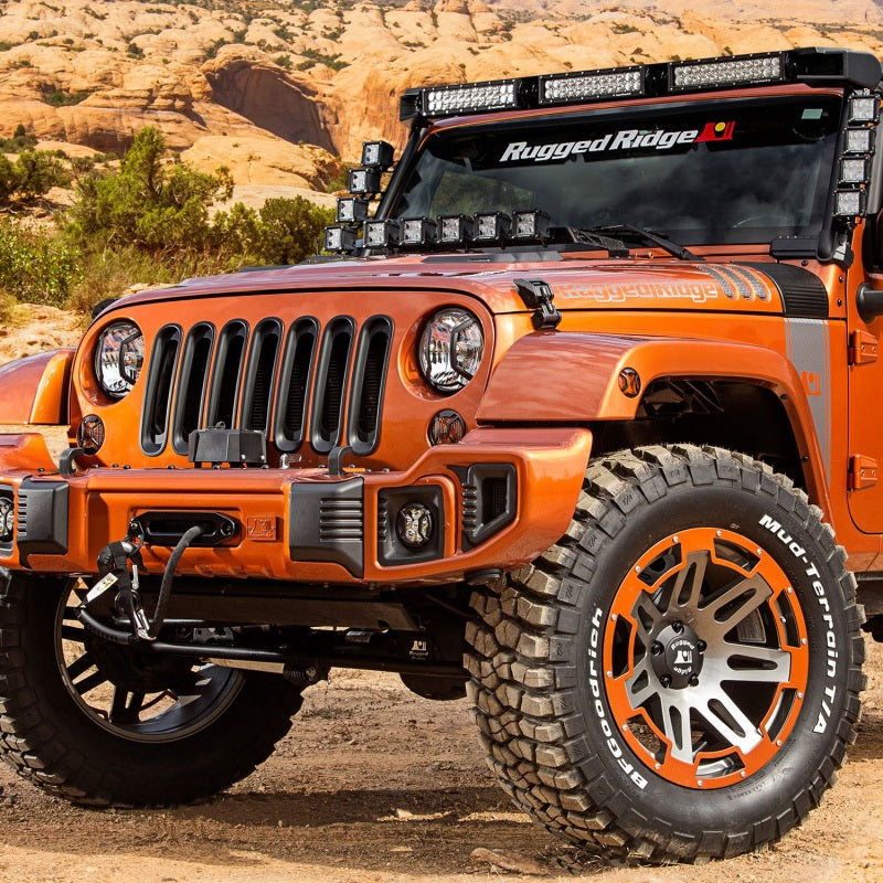 Rugged Ridge Elite Euro Guard Kit Side Marker; 07-18 Jeep Wrangler Jk/Jku - 11231.27