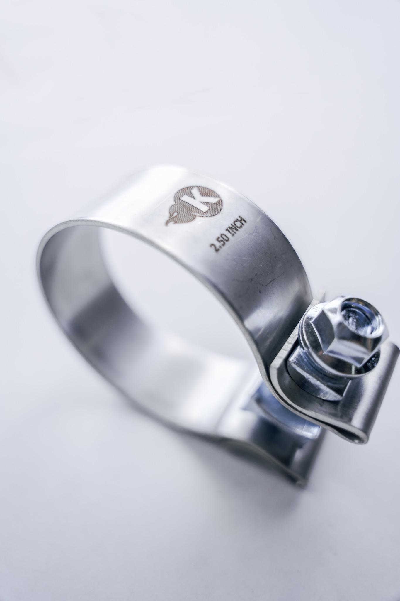 Kooks 2-1/2" Stainless Steel Band Clamp for Notched Slip Joint Connections. - JI-TAS250