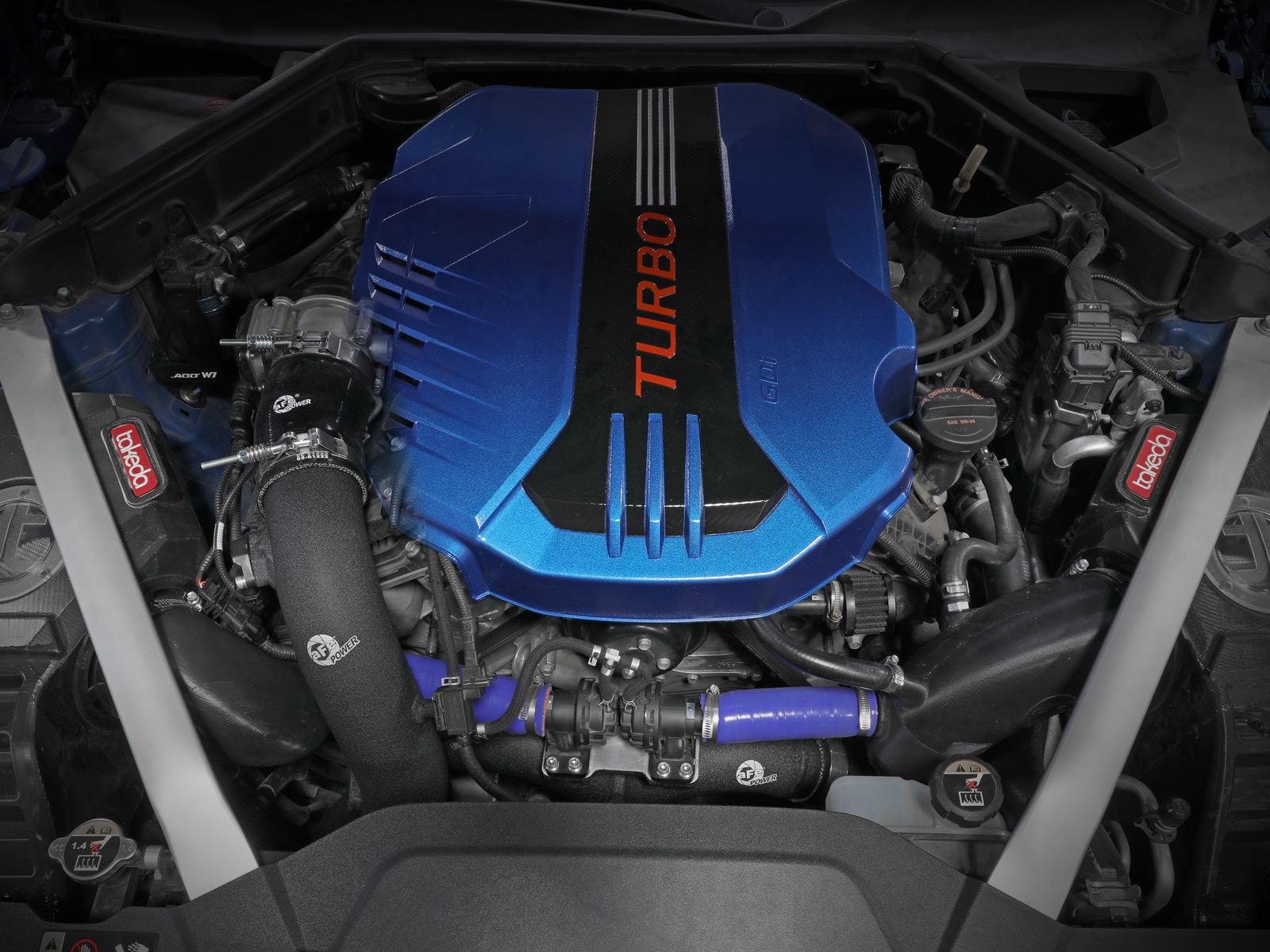 AFE BladeRunner 3 IN Aluminum Hot Charge Pipe Black (Kia Stinger 18-22 V6-3.3L (tt)) - 46-20508-B