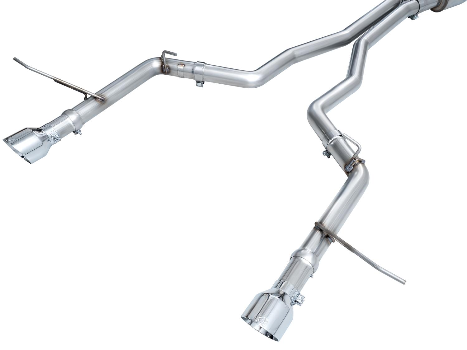 AWE Track Edition Exhaust - Chrome Silver Tips (2011-2024 Dodge Durango 5.7L) - 3020-32575