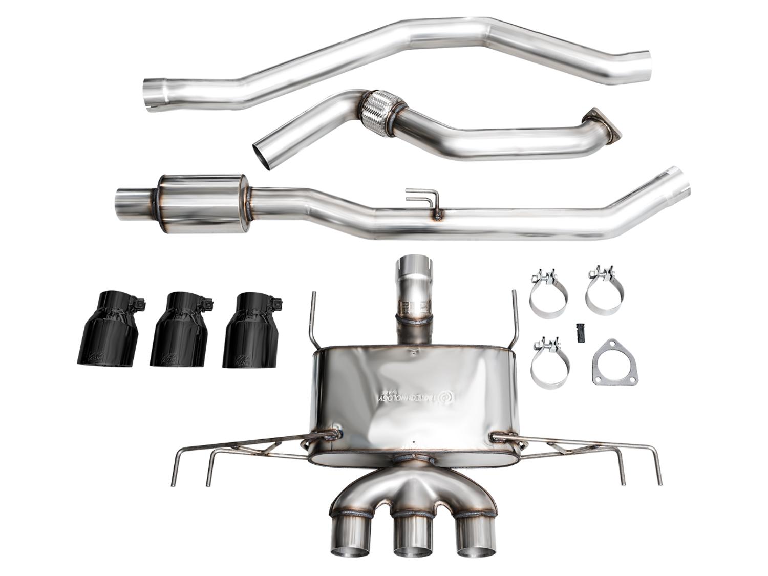 AWE Touring Edition for FL5 CTR - Triple Diamond Black Tips - 3015-53287