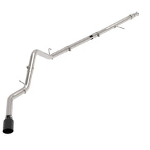 AFE Large Bore-HD 3 IN 409 Stainless Steel DPF-Back Exhaust System w/Black Tip (GM Trucks 20-21 L6-3.0L (td) LM2) - 49-44128-B