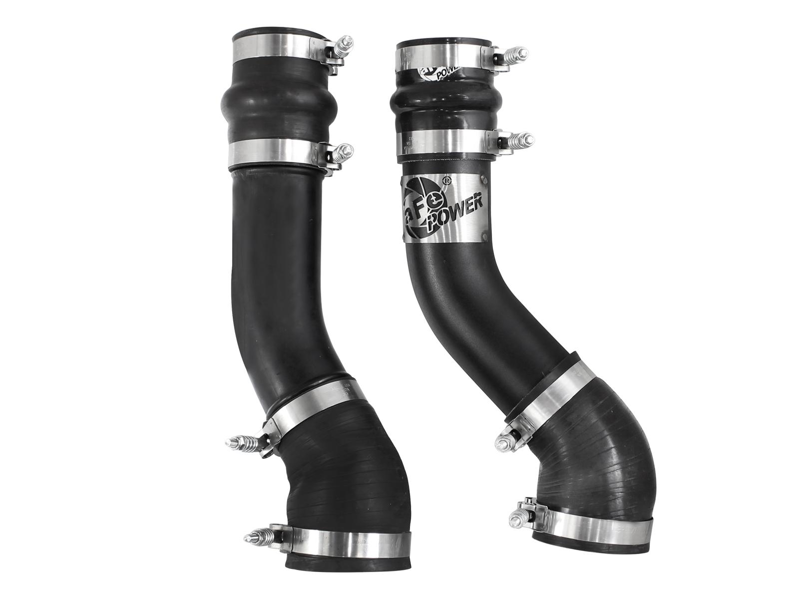 AFE BladeRunner 3 IN Aluminum Hot Charge Pipe Black (1994-2002 Ram 2500, Ram 3500) - 46-20068-B
