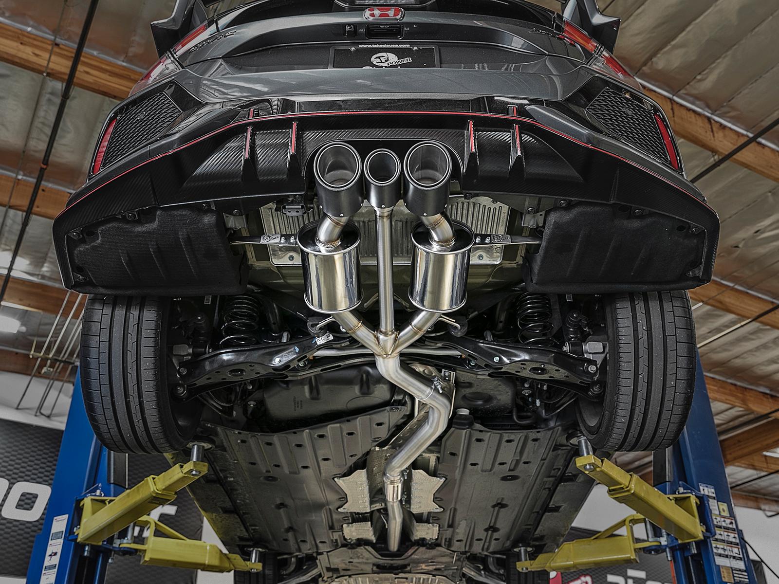 AFE Cat-Back Exhaust System (2017-2019 Honda Civic L4-2.0L (t)) - 49-36616-C