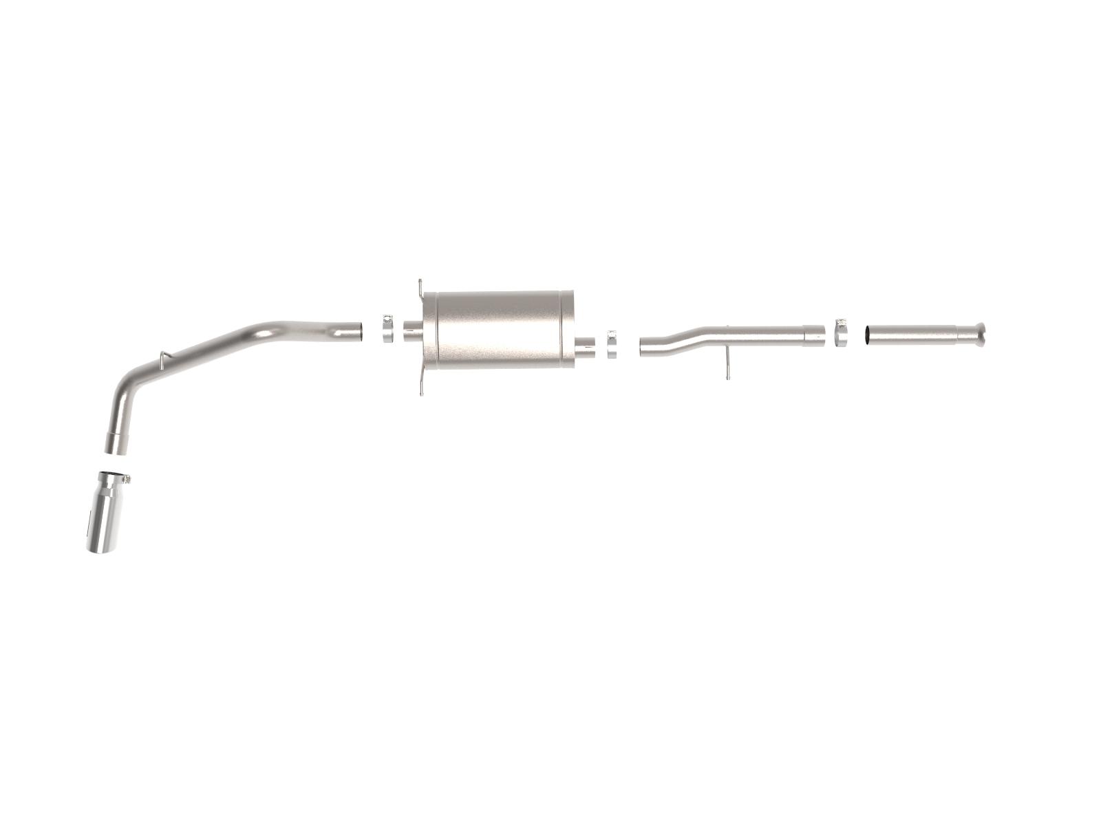 AFE MACH Force-Xp 3 IN 409 Stainless Steel Cat-Back Exhaust System w/ Polished Tip - 49-44136-P