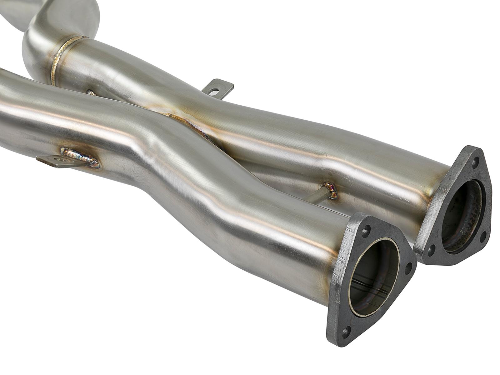 AFE MACH Force-Xp 2-1/2 in 304 Stainless Steel Cat-Back Exhaust w/Polished Tips (2006-2008 Z4, Z4) - 49-36339-P