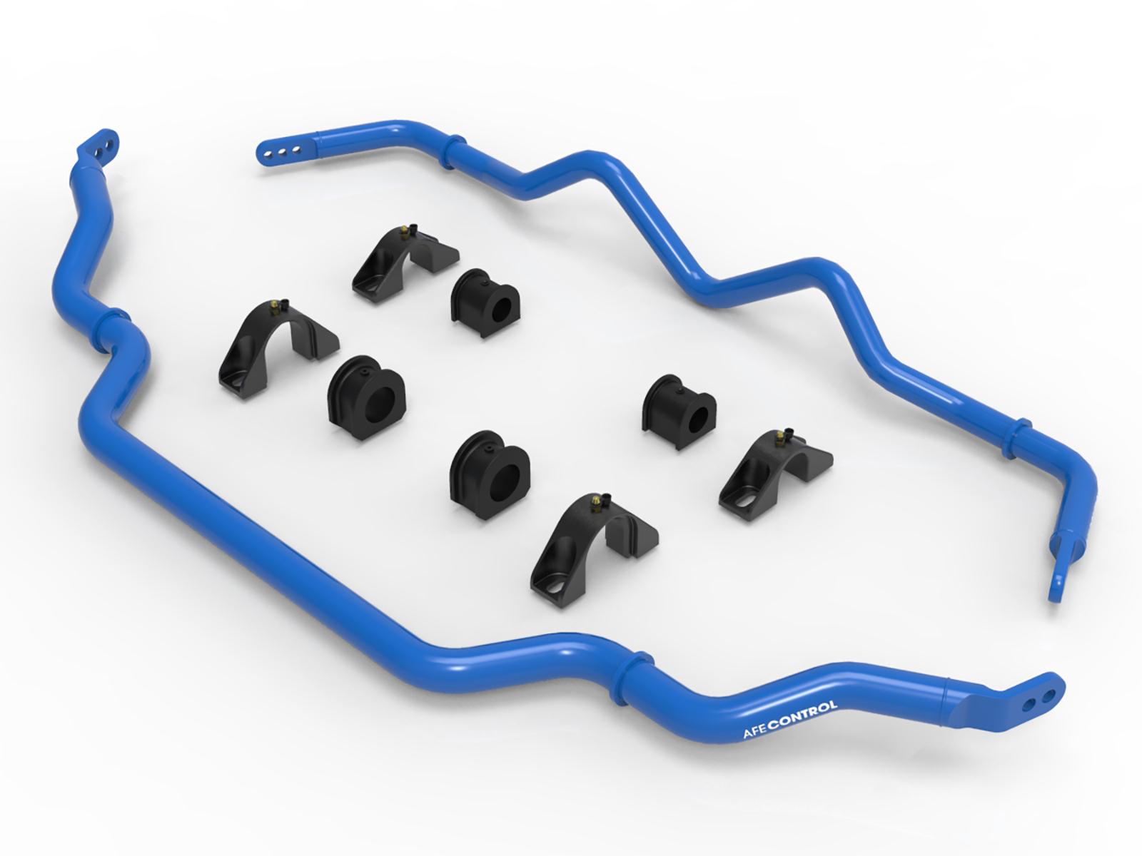 aFe CONTROL Front and Rear Sway Bar Set Blue (2016-2021 Q50, Q60 RWD) - 440-711001-L