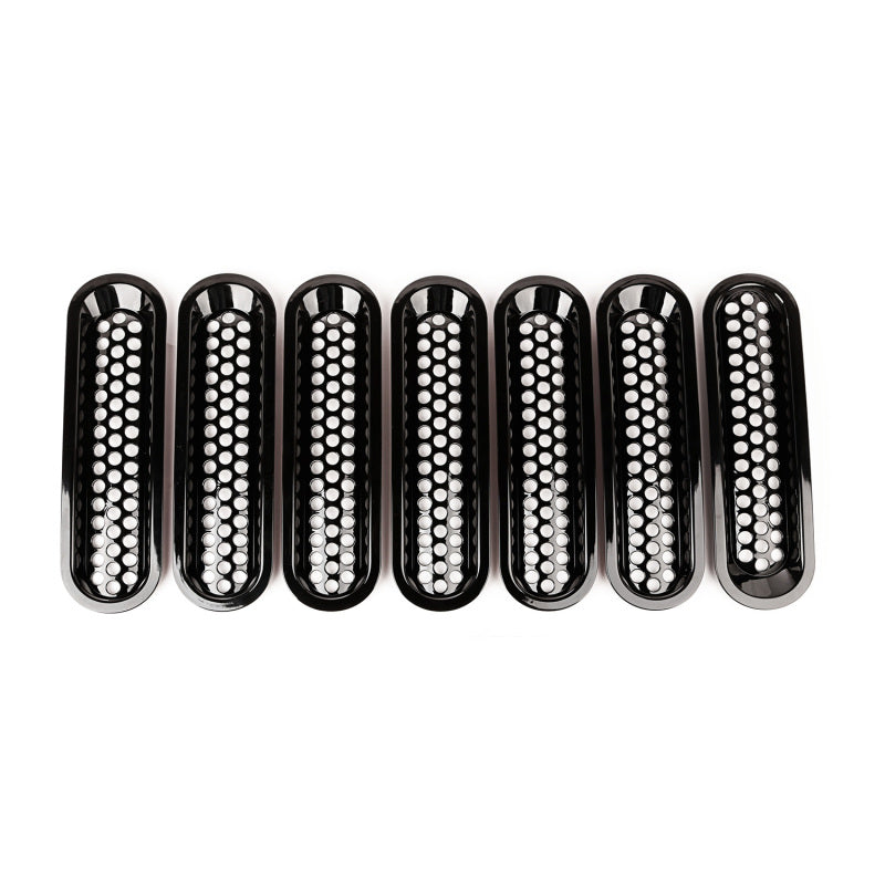 Rugged Ridge Grille Insert Kit Perforated Black; 07-18 Jeep Wrangler - 11306.31