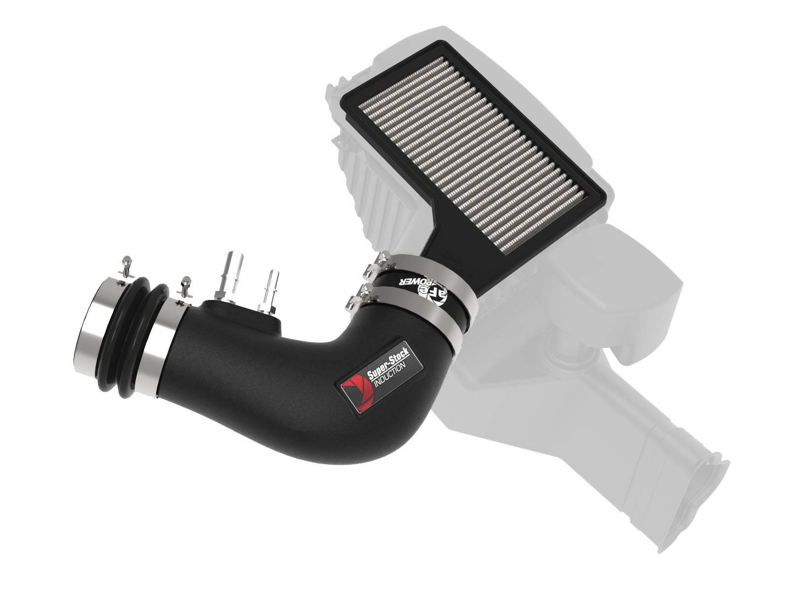 AFE Super Stock Induction System w/ Pro DRY S Media (Ford Mustang 15-17 V6-3.7L) - 55-10007D