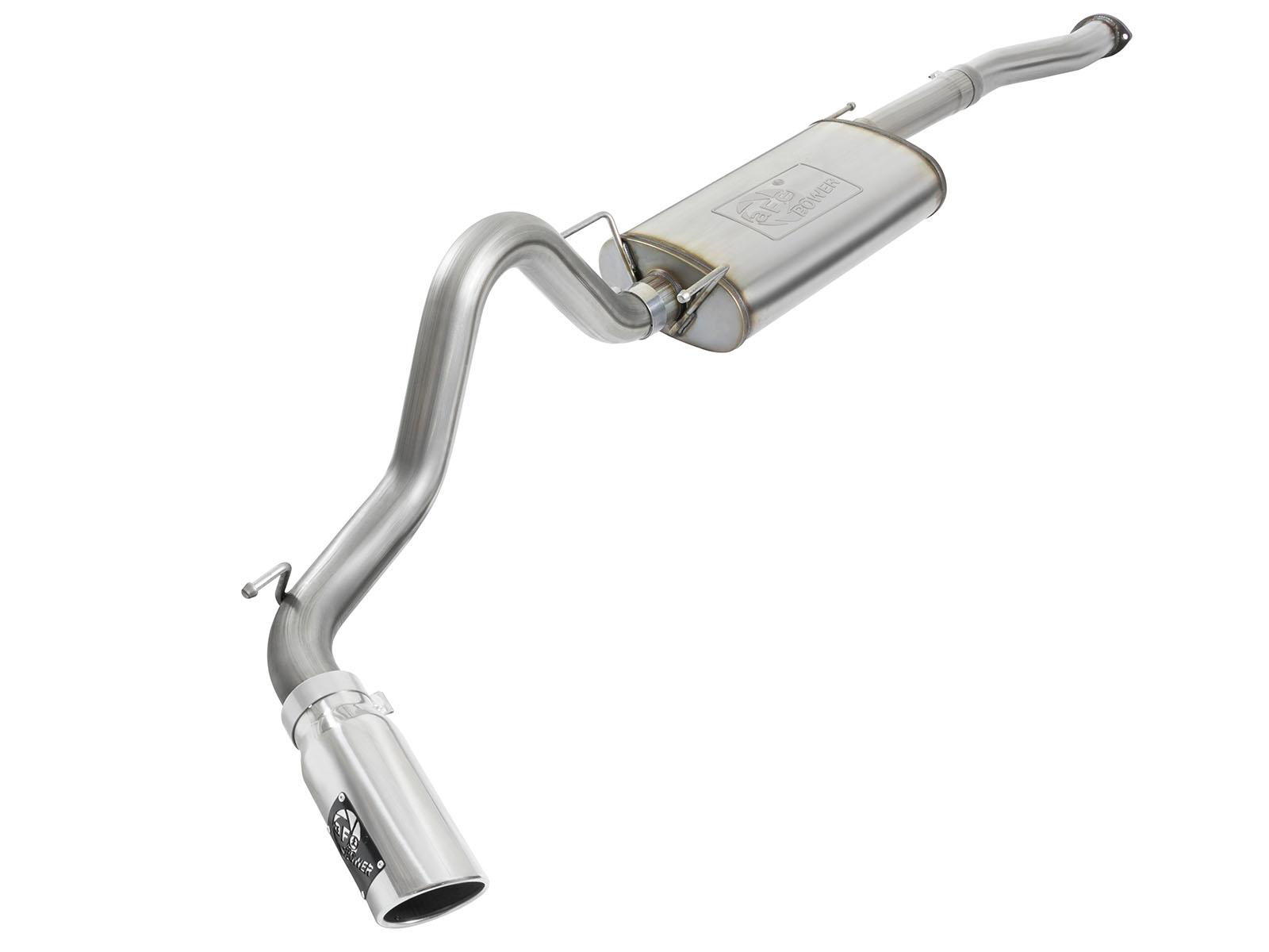 AFE MACH Force-Xp 3 IN 409 Stainless Steel Cat-Back Exhaust System w/Polished Tip (2016-2021 Tacoma) - 49-46026-P