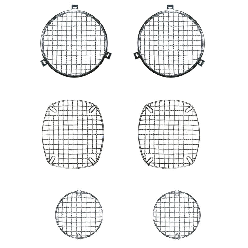 Rugged Ridge Stone Guard Kit Stainless Steel; 72-86 Jeep Cj - 11102.01