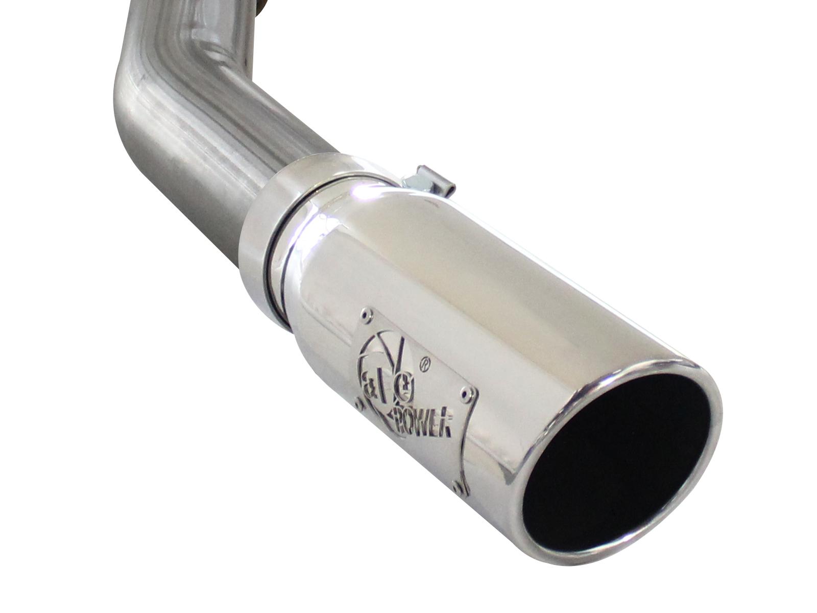 AFE MACH Force-Xp 3 IN to 3-1/2 IN 409 Stainless Steel Cat-Back Exhaust w/Polish Tip (2011-2014 F-150) - 49-43038-P