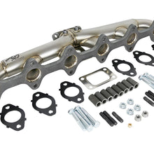 AFE Twisted Steel 304 Stainless Steel Header w/ T3 Turbo Flange (Dodge Diesel Trucks 98.5-02 L6-5.9L (td)) - 48-32020