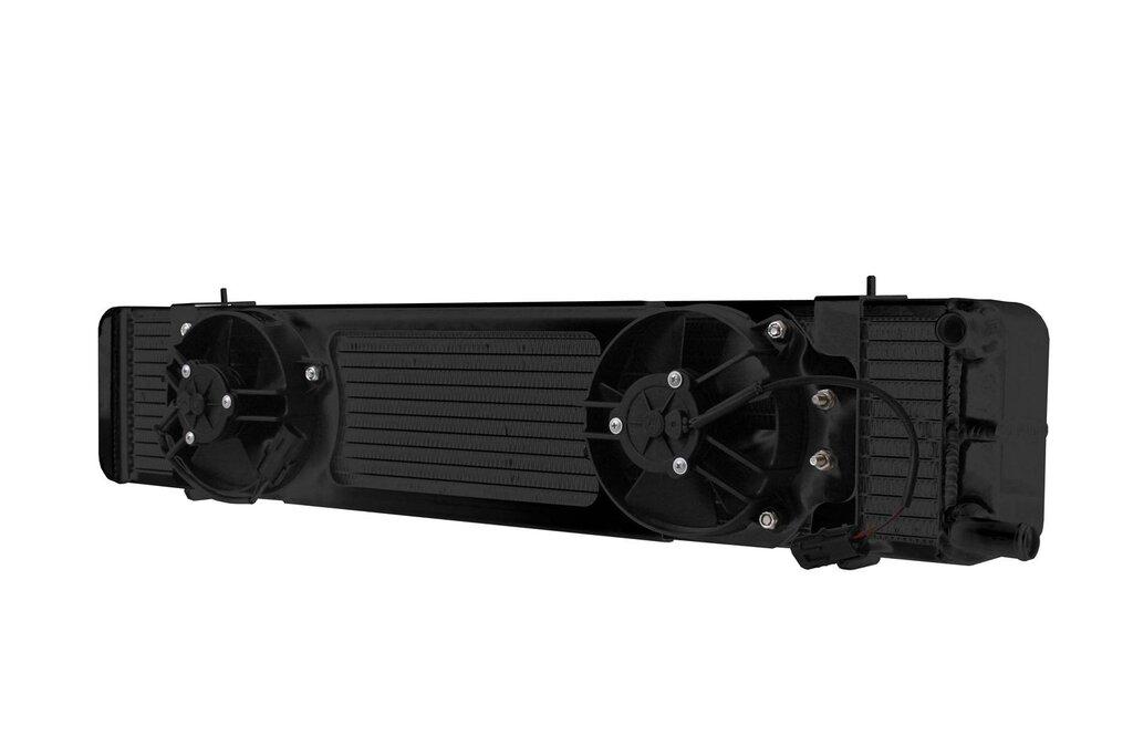 AFCO 03-04 Cobra PRO SERIES Heat Exchanger w/Dual Fans (Black Thermal Coat)