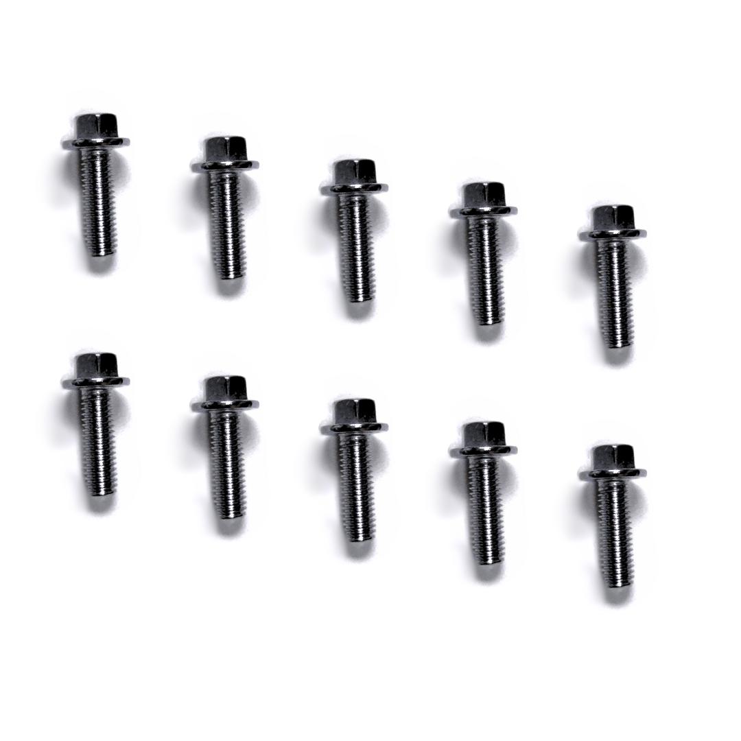 Kooks Stage 8 Header Bolt Kit - 10) M8 - 1.25 x 25mm Bolts and Locking Hardware. - BK113