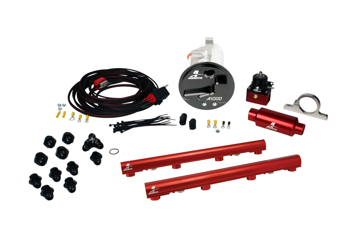 Aeromotive 17302 05-09 Mustang GT Stealth A1000 Racing Fuel System with 4.6L 3-V Fuel Rails