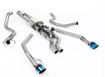 Milltek Valved Cat-Back Performance Exhaust - 4.5" Blue / Burnt Titanium Tips  (2024+ Ranger Raptor) - SSXFD451