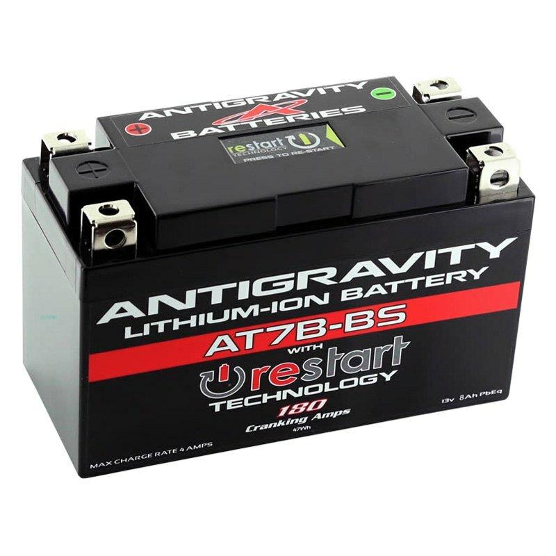 Antigravity Batteries YT7B-BS case format 180 CA,  7 Ah (Pb Eq) Replaces Lead/Acid: YT7B-BS,  YT9B-BS - AG-AT7B-BS-RS