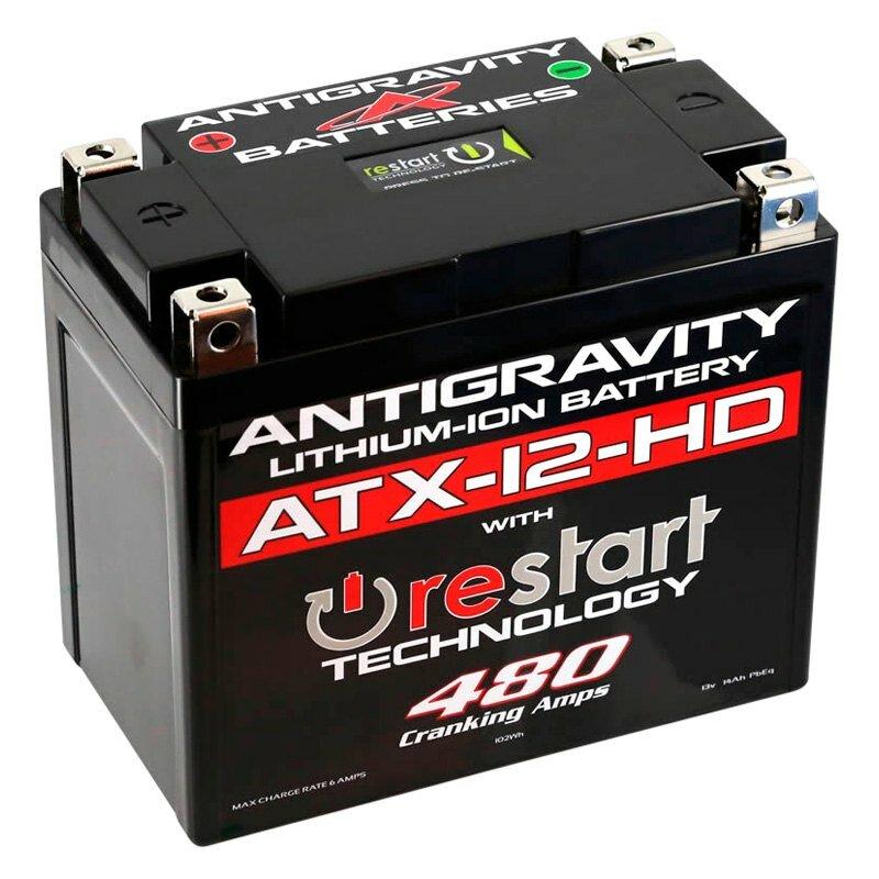 Antigravity Batteries YTX12 case format – HIGH POWER 480 CA,  16 Ah (Pb Eq) Replaces Lead/Acid: YTX12-BS, YTX14, YTX14H, YTX14L, YTX14-BS, YTX14H-BS, YTX14L-BS, YTX16-BS, YTX16-BS-1, HYB16A-AB, GYZ16H, GYZ16HL - AG-ATX12-HD-RS