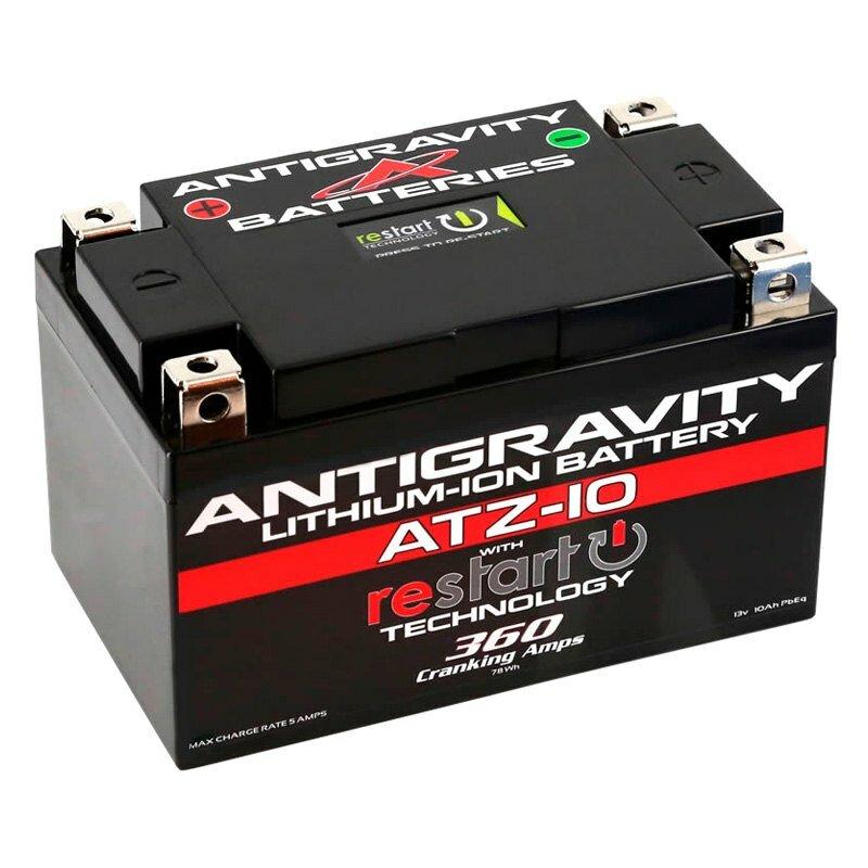 Antigravity Batteries YTZ10 case format 360 CA,  12 Ah (Pb Eq) Replaces Lead/Acid: YTZ10S,  YTZ12,  YTZ14,  YTX9, YTX7A-BS,  YT12A-BS - AG-ATZ10-RS