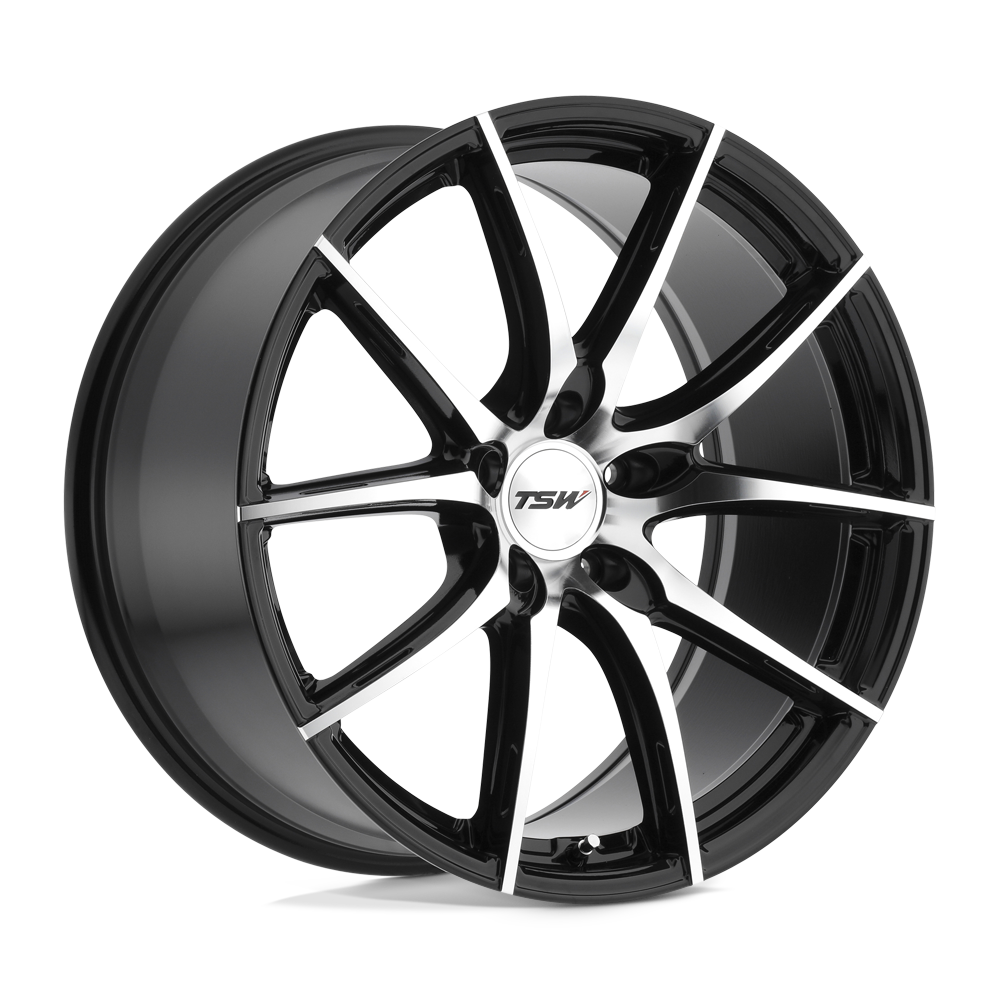 TSW Wheels Sprint 17X8 Gloss Black Mirror Cut Face