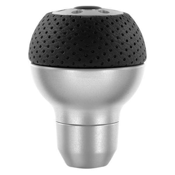 Momo Shift Knob - Race, Aluminum, Black Airleather Insert - ALUAIR