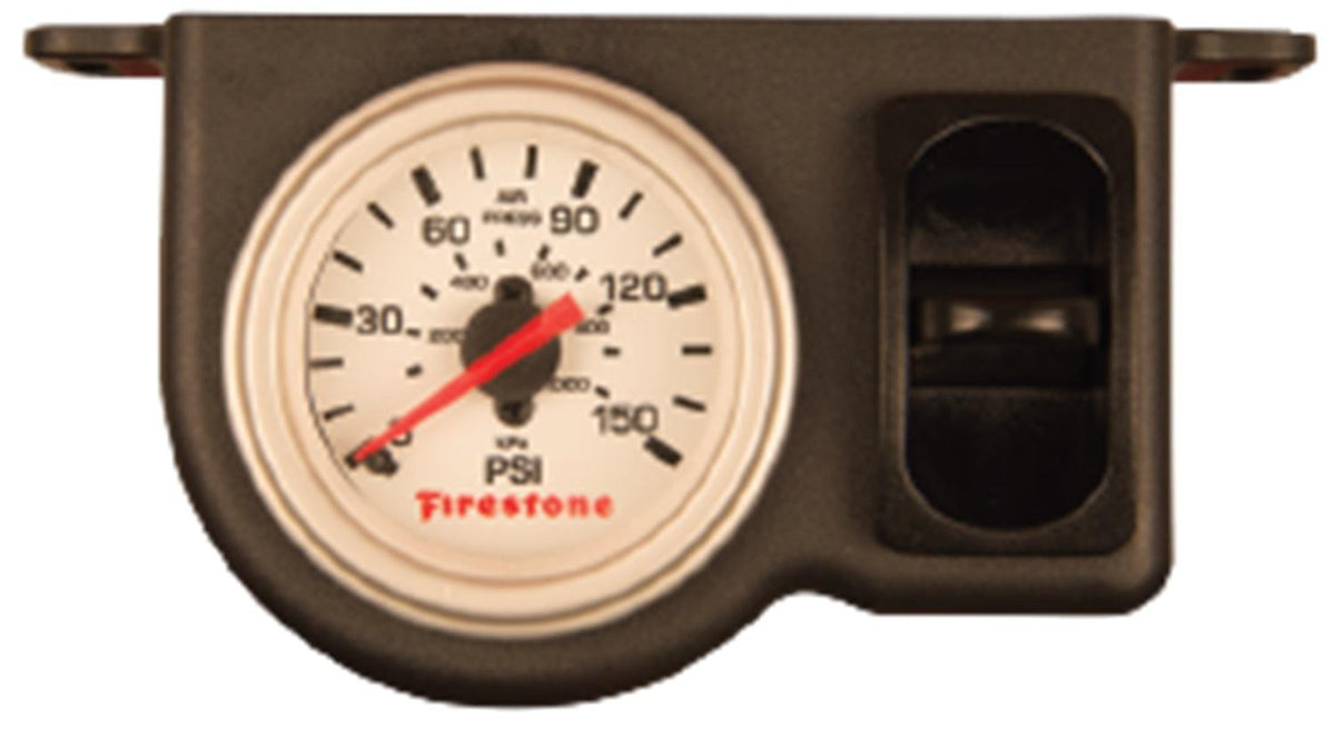 Firestone Ride-Rite Plastic Single Electric White Gauge - WR17602572