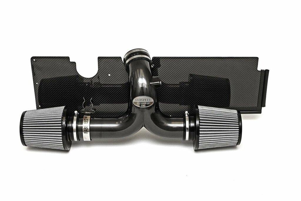 Fabspeed 2005-2008 Porsche 997 Carrera Carbon Fiber Competition Y-Pipe Air Intake System for 997 GT3 Thro... - FS.POR.997.COMPAIGT3