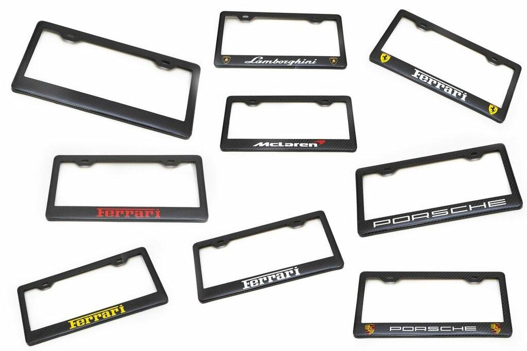 Fabspeed Carbon Fiber License Plate Frame - Blank Frame - FS.CFLPF