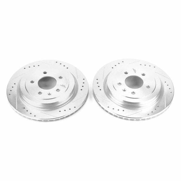 Power Stop 13-18 Cadillac ATS Rear Evolution Drilled & Slotted Rotors - Pair - AR82158XPR