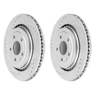 Power Stop 14-19 Chevrolet Corvette Rear Evolution Drilled & Slotted Rotors - Pair - AR82164XPR