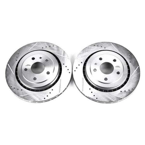 Power Stop 16-18 Cadillac ATS Rear Evolution Drilled & Slotted Rotors - Pair - AR82184XPR