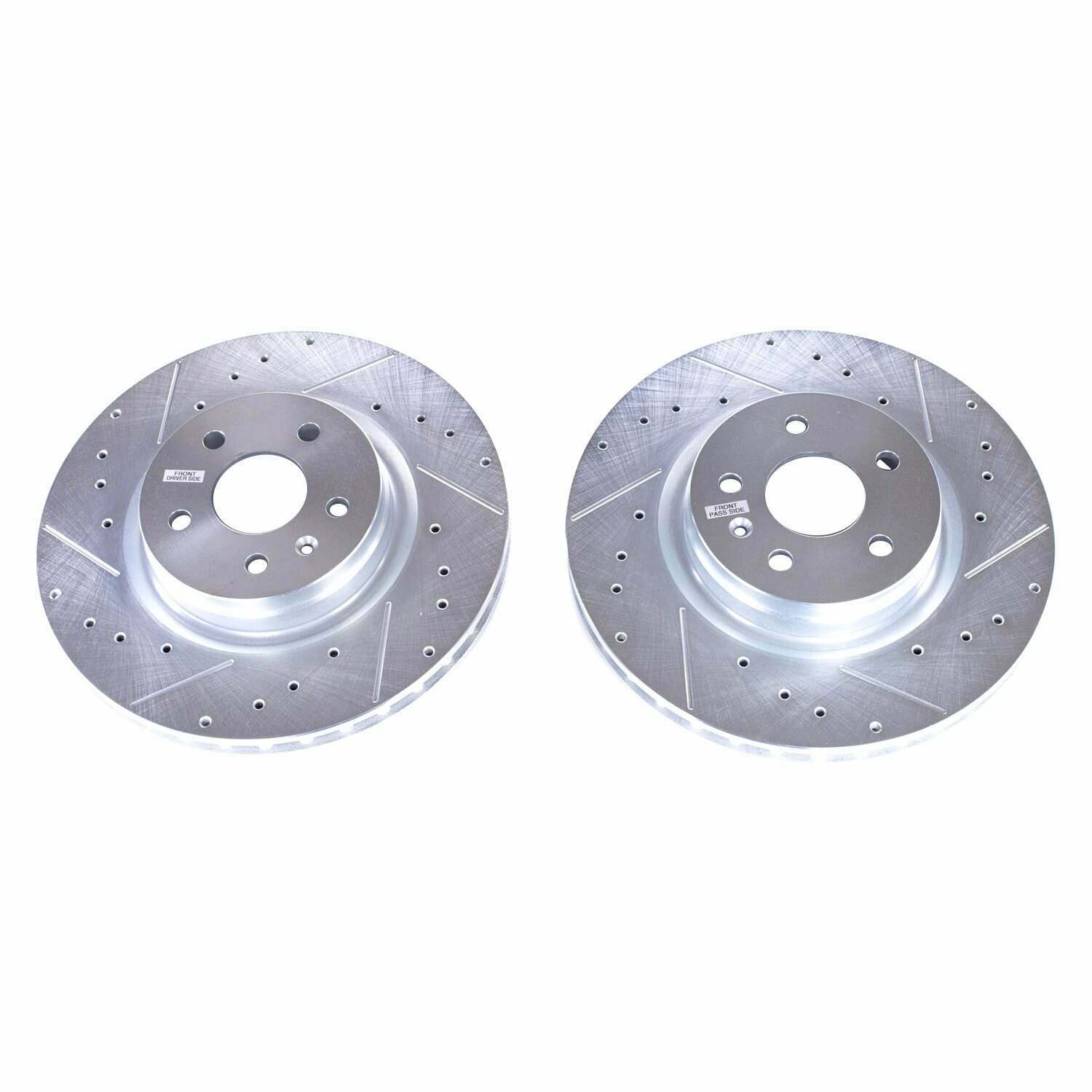 Power Stop 12-18 Tesla Model S Front Evolution Drilled & Slotted Rotors - Pair - AR84000XPR