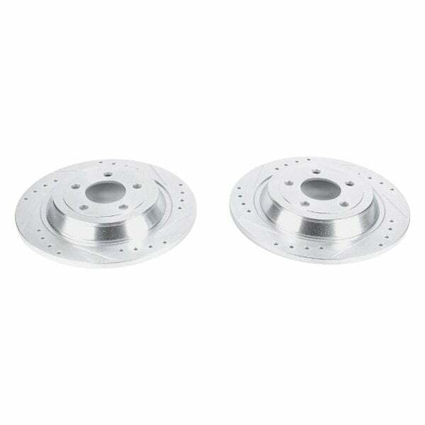 Power Stop 15-19 Ford Mustang Rear Evolution Drilled & Slotted Rotors - Pair - AR85161XPR