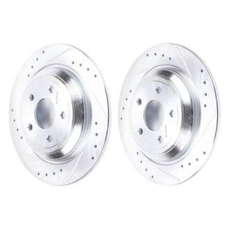 Power Stop 16-18 Ford Focus Rear Evolution Drilled & Slotted Rotors - Pair - AR85181XPR